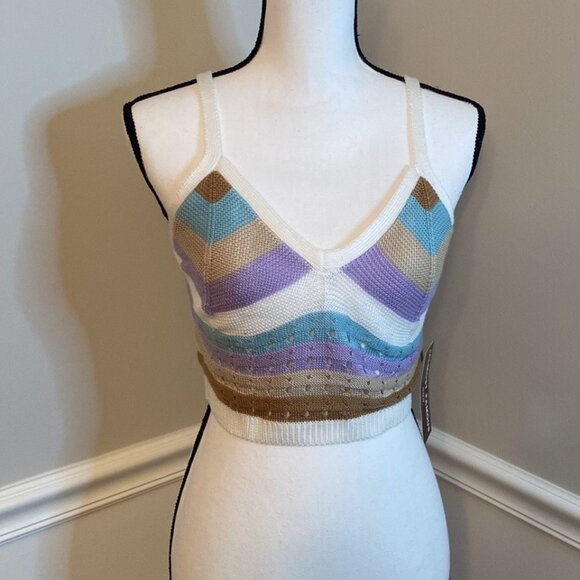 Almost Famous Crochet Tank Top size Medium - Picture 1 of 6